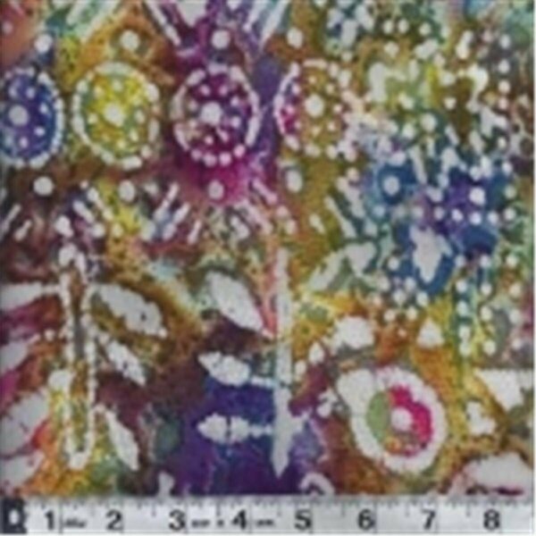 Textile Creations 44 in. Hudson Bay Rayon Challis Ethnic Patch, Bright Multi HB-240